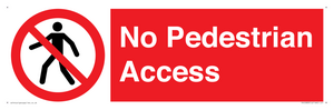 No Pedestrian Access
